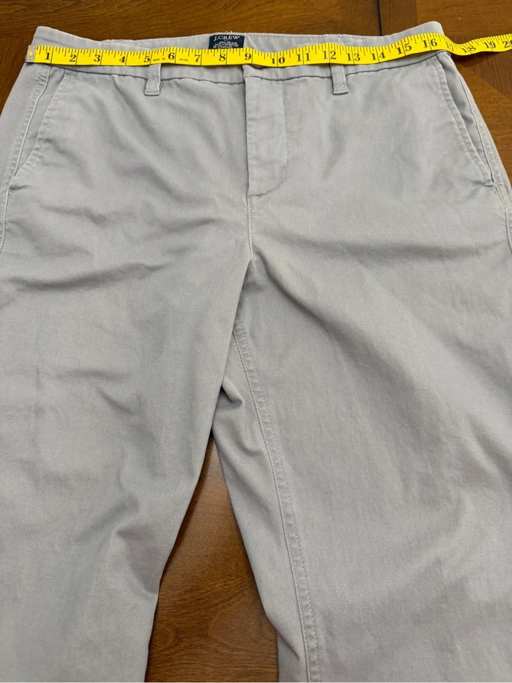 J.Crew High Rise Girlfriend Chino Pants Women’s 12P Petite Gray Stretch